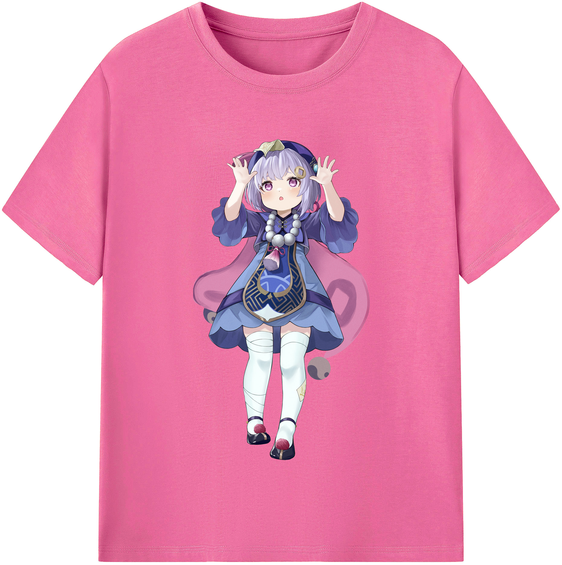 げんし神 七七 なな  genshin Nana レディースカジュアルプリントTシャツ（綿100％）